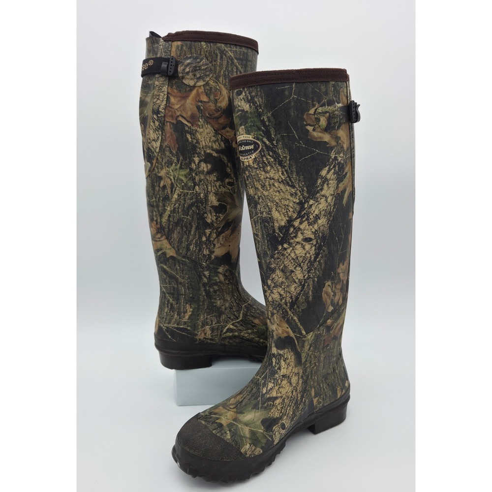 LaCrosse Alpha Mossy Oak Break-Up Camo Scent Free Hunting Boots Mens 7 200007